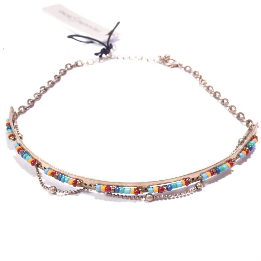 Nordstrom Treasure & Bond  Beaded Choker Necklace NWT 49.50 SUMMER RAINBOW - Picture 3 of 3